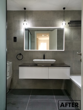 After bathroom renovation in Dubai 