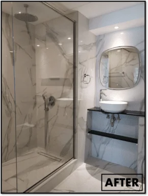 After bathroom renovation in Dubai 