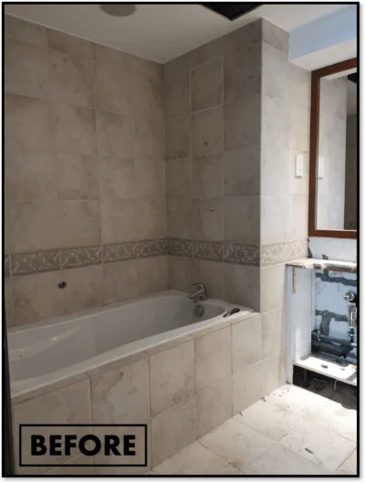 before bathroom renovation in Dubai 